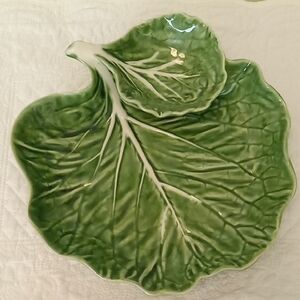 Bordallo Pinheiro Cabbage Leaf Serving Piece